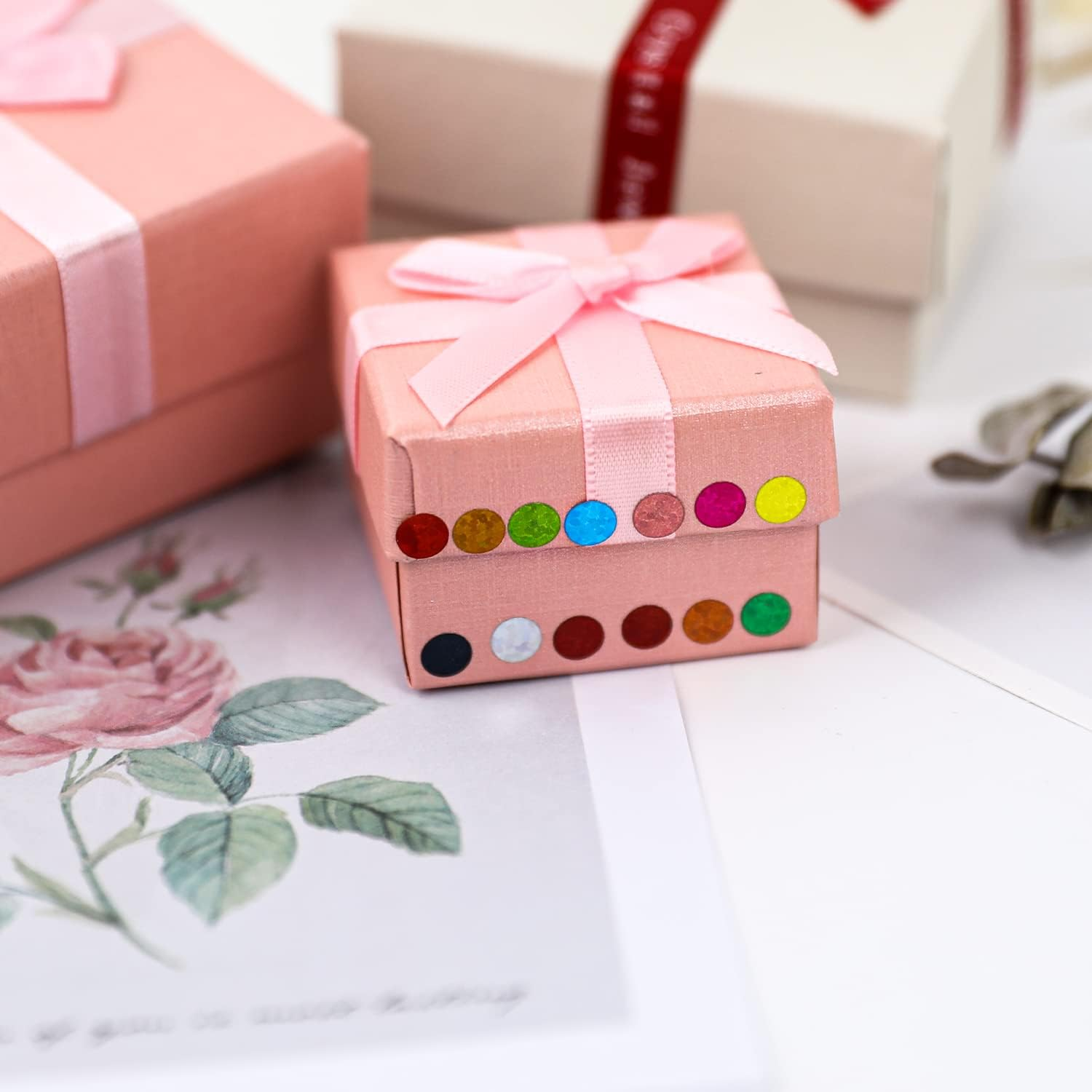 Pack of 3520 Shiny Circle Dot Stickers - 16 Colours Sparkle Coding Labels, Small round Laser Colourful Stickers for Classroom, Office, DIY image number 2