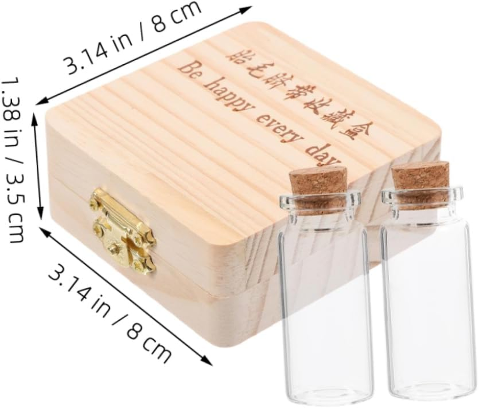 Boy Girl Fetal Hair Case Keepsake Storage Box Umbilical Cord Keepsake for Newborn Gifts image number 5