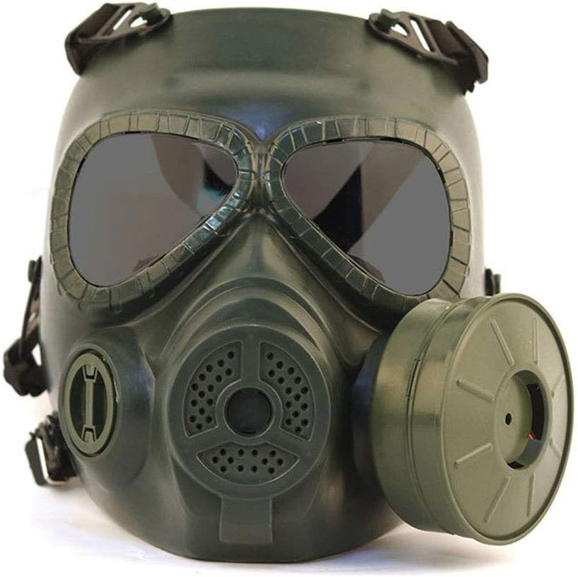 Outdoor Paintball Shooting Face Protection Gear Tactical Full Face anti Fog Paintball PC Mask with Air Filtration Fan image number 5