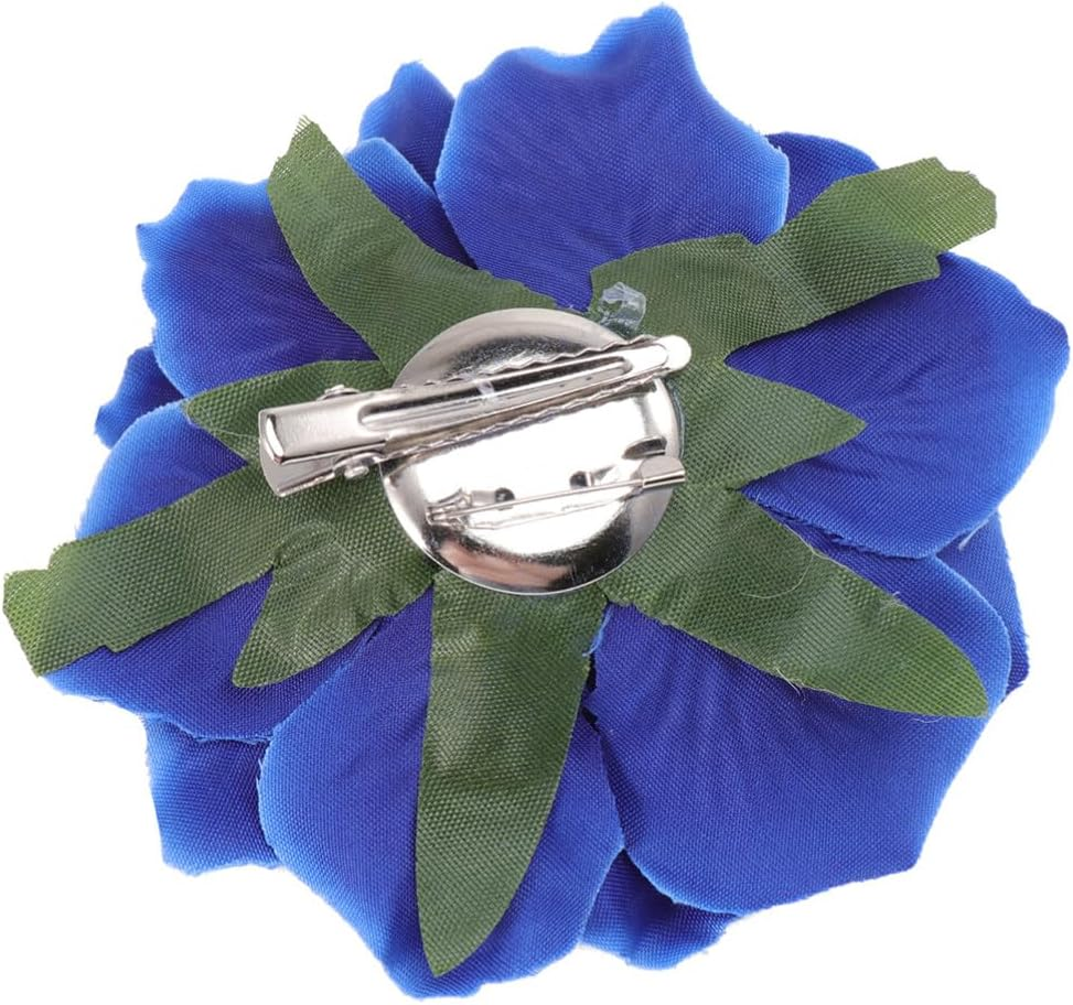 Luxshiny 5Pcs Rose Corsage Flower Brooch Clips for Bridal Hair Accessories Elegant Lifelike Floral for Weddings Parties and Special Occasions