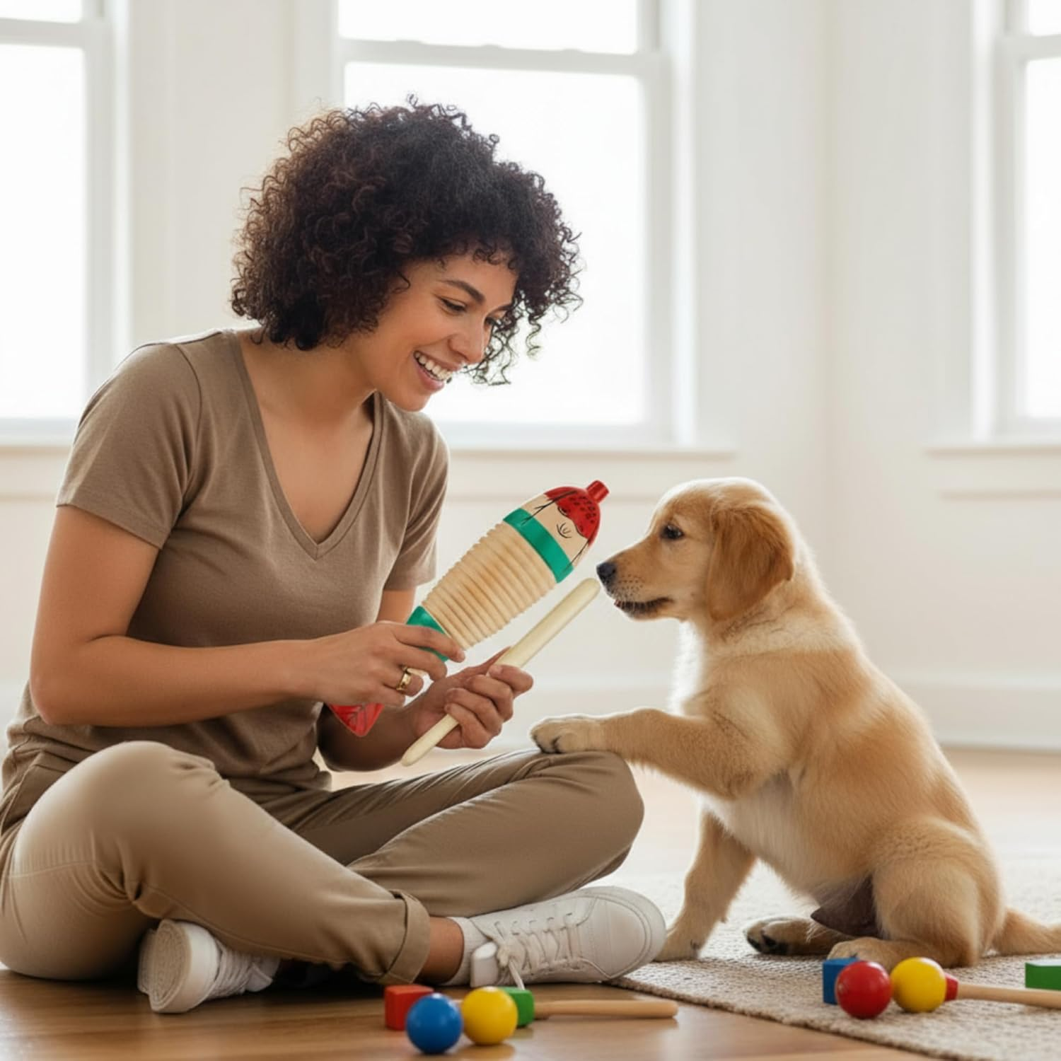 2 Pieces Colorful Fish Shaped Guiro Instrument Latin Percussion Musical Wooden Frog Instrument Musical Percussion for Adults Kids with Rhythm Sticks image number 3