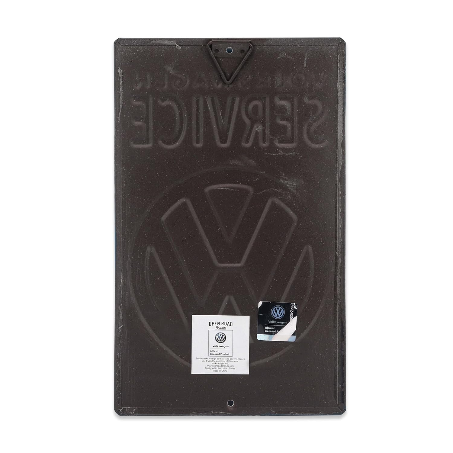 Volkswagen Service Metal Sign - Vintage Volkswagen Sign for Garage, Shop or Man Cave - Yellow image number 3