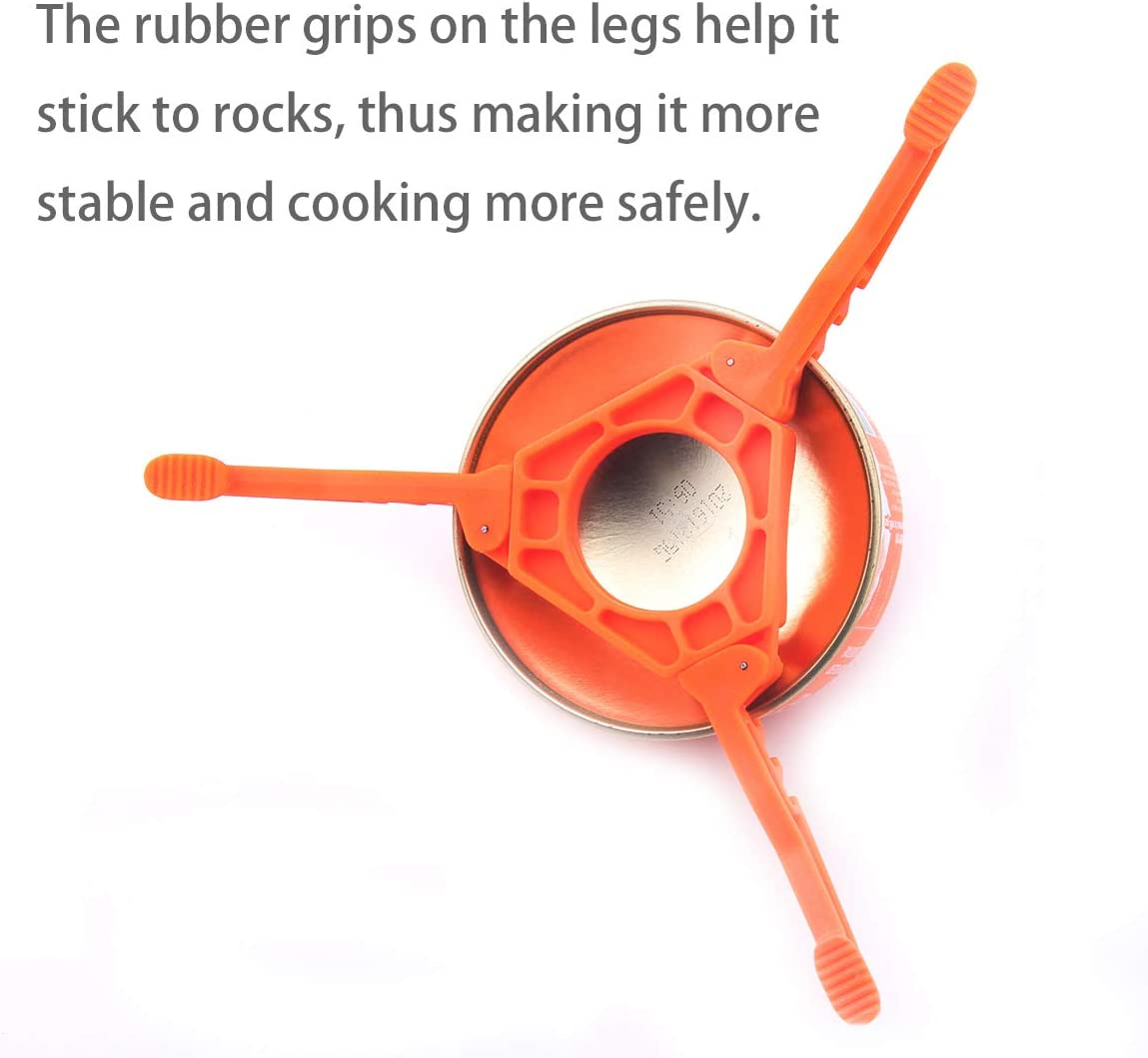 HIRAY Canister Stand Fuel Can Stabilizer Gas Tank Bracket Stove Standard Bottle Shelf Stand Tripod Folding Canister Stand (Green) image number 5