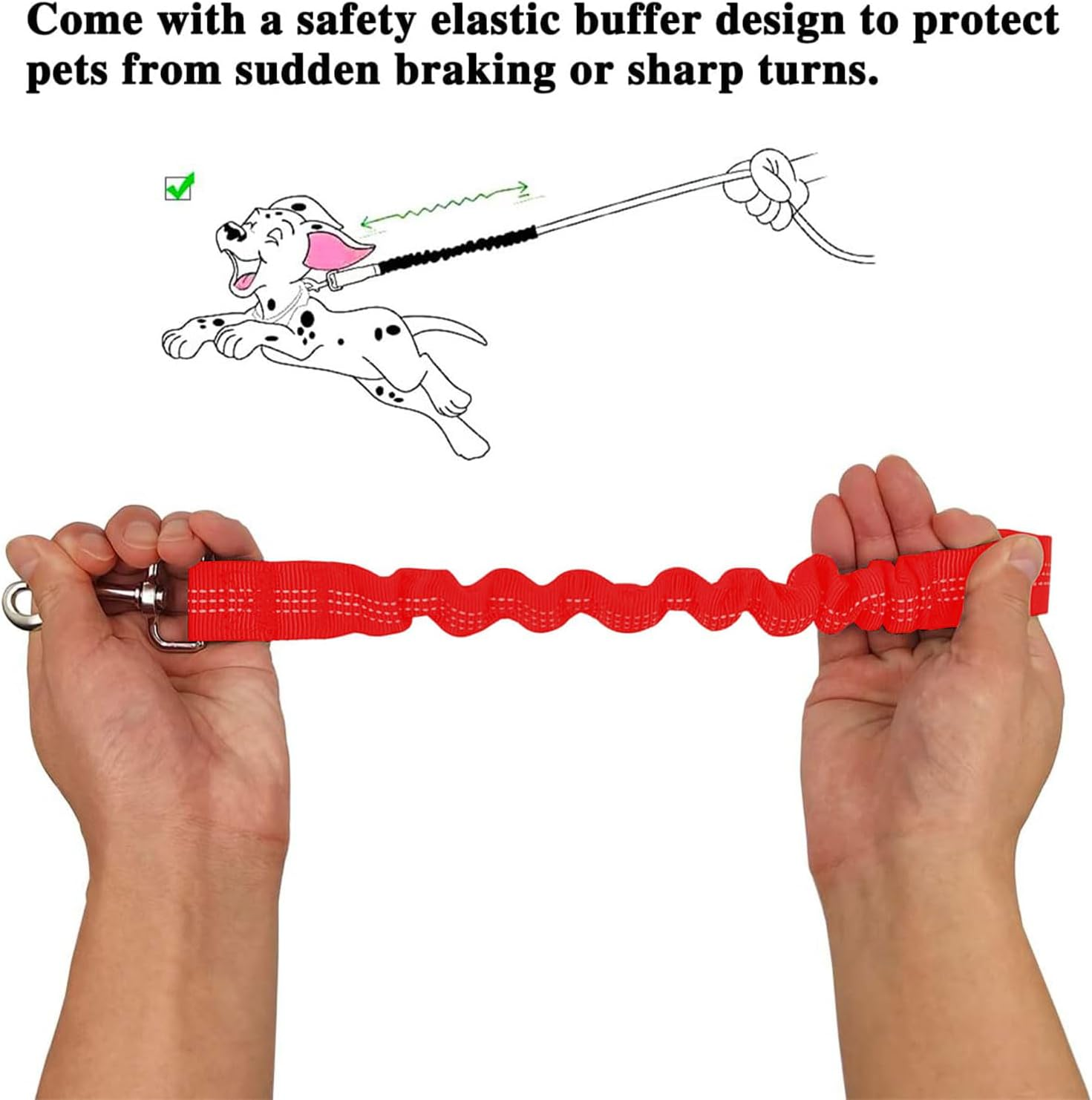 2Pcs Dog Leash, Dog Seat Belt and Leash, Nylon Pet Car Seatbelt Harness image number 6