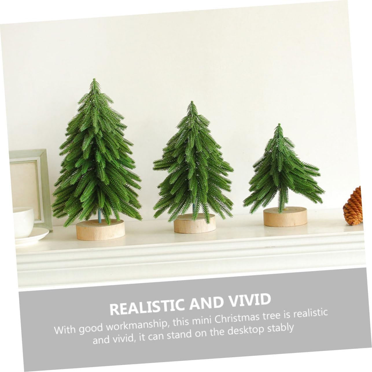 Mini Christmas Tree Decor Artificial Pine Tree for Home Shop and Festival Scene Decor Tabletop Ornament image number 4