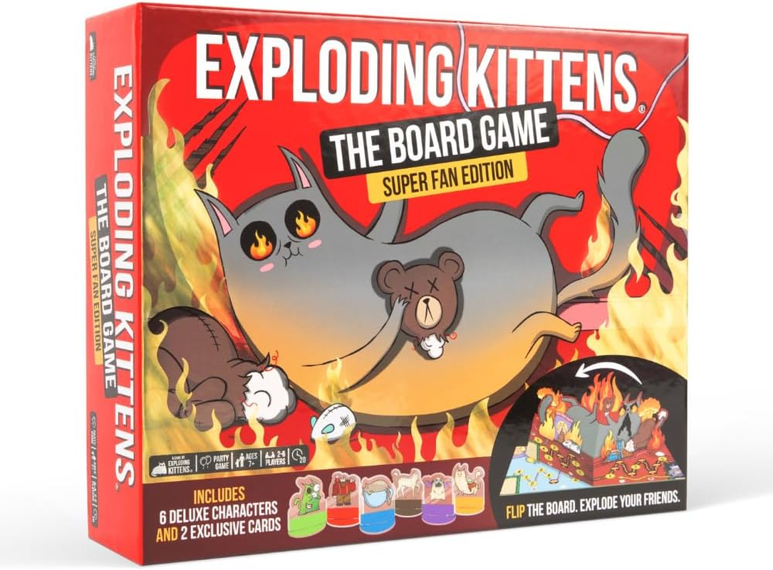 Exploding Kittens - the Board Game Super Fan Edition | Strategy Board Game | 2-6 Players, Ages 7+ image number 5