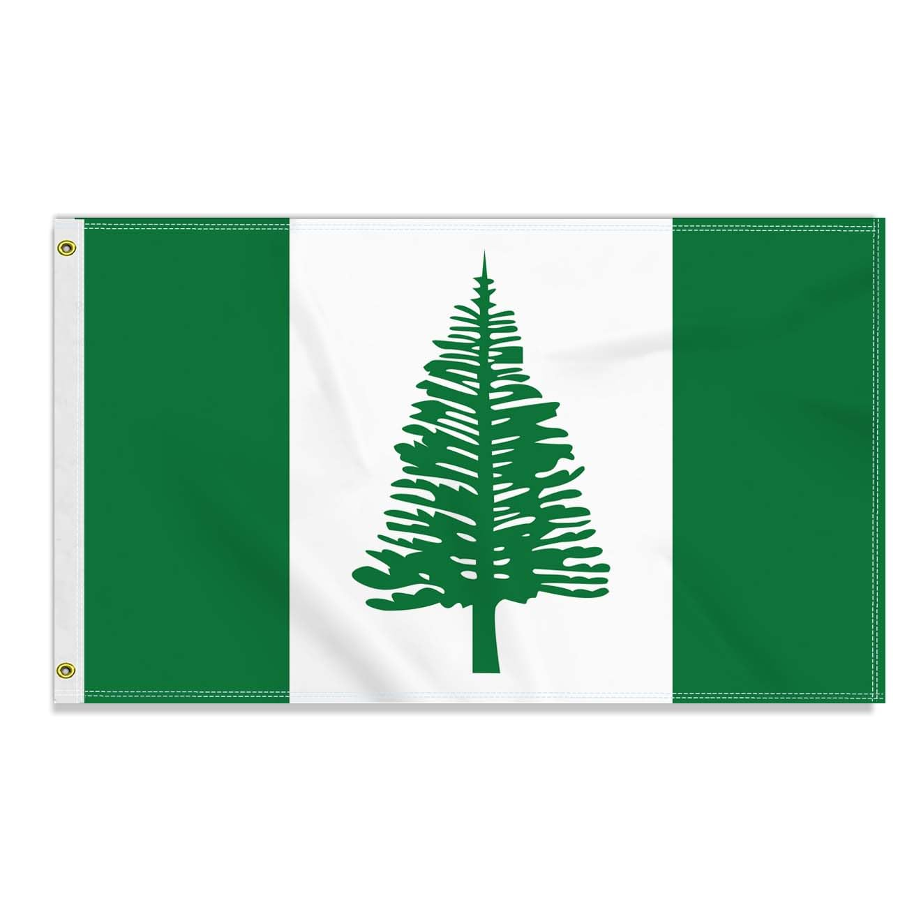 3&times;5 FT Large Norfolk Island Flag, 90&times;150 CM Big 100D Norfolk Island Outdoor Banner,Tiny Doube Side Printing Decor for Patio Garden with Brass Gromment