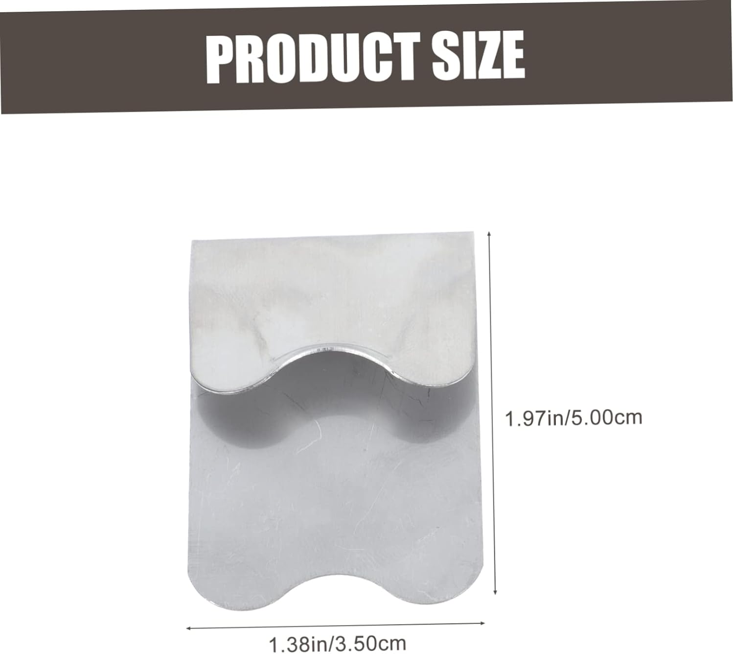 OFFIGAM 2Pcs Professional Nail Art Tools Square Stainless Steel Nail Templates Manicure Templates Art Plate Module for Women image number 4