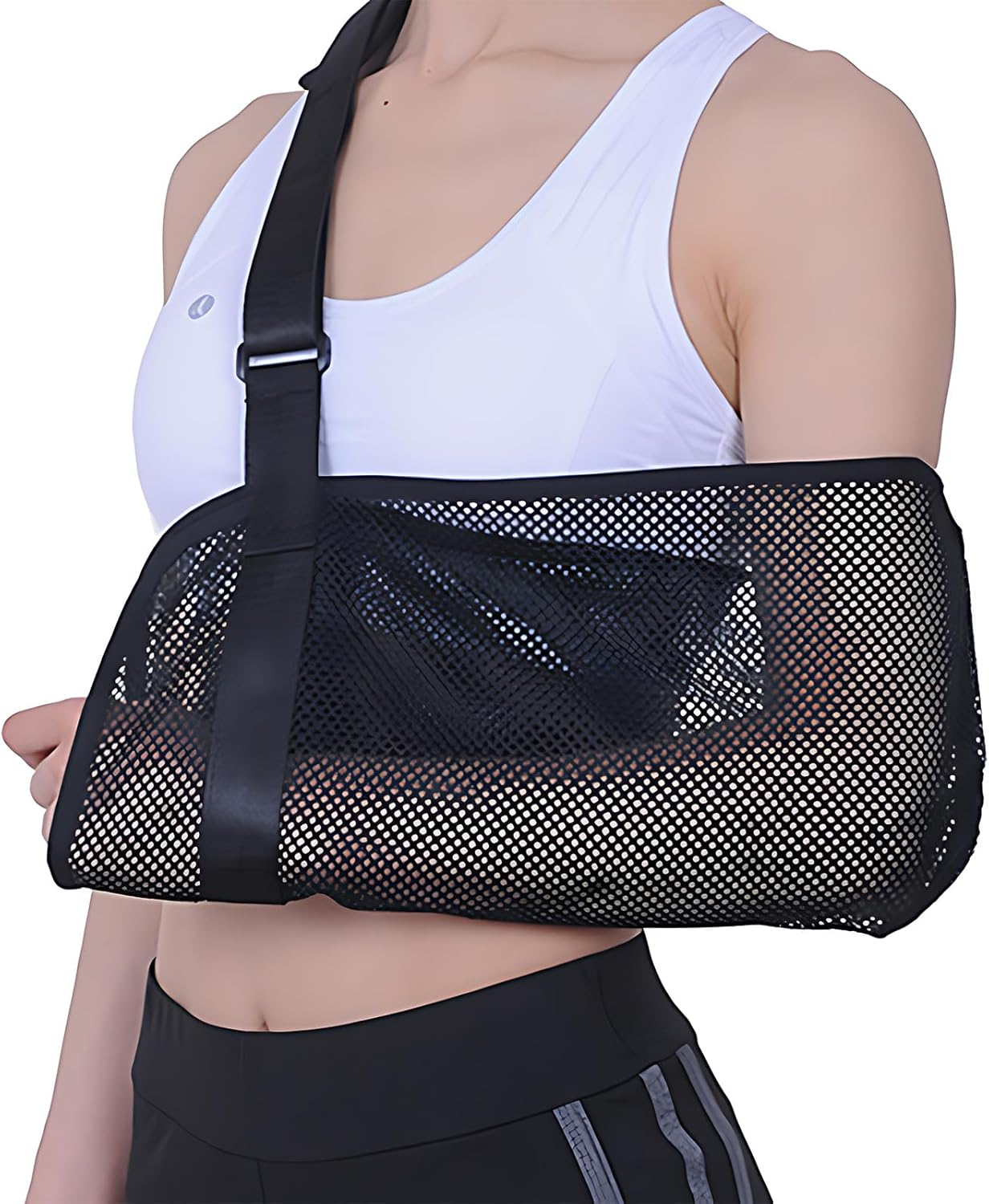 Adjustable Mesh Arm Sling &ndash; Breathable Shoulder Immobilizer for Rotator Cuff, Elbow & Wrist Injuries, Comfortable Arm Support Brace for Left/Right Arm, Unisex image number 1