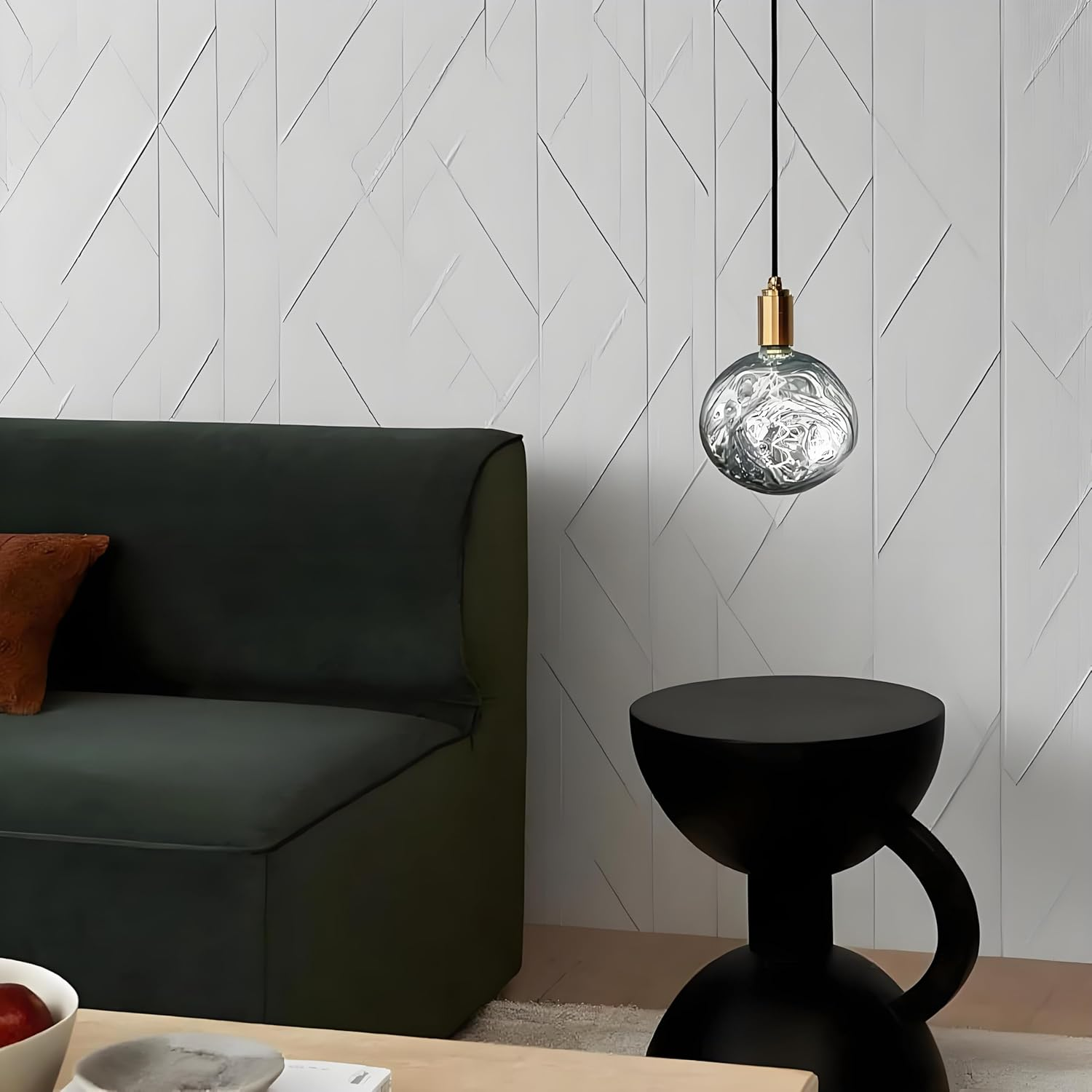 Vanpus Giant LED Decoration Bulb, 6W Dimmable 2700K Warm White, E27 Base, CRI 90+, Flicker-Free, Handmade Nickel-Plated Silver Look image number 3