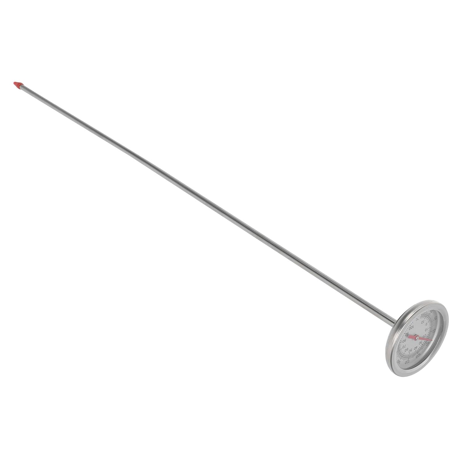 LABRIMP Stainless Steel Soil Thermometer 50Cm Long Probe, Compost and Gardening Temperature Measuring Tool, Dual Scale (-10-100℃/0-220℉) for Outdoor Garden and Backyard image number 5