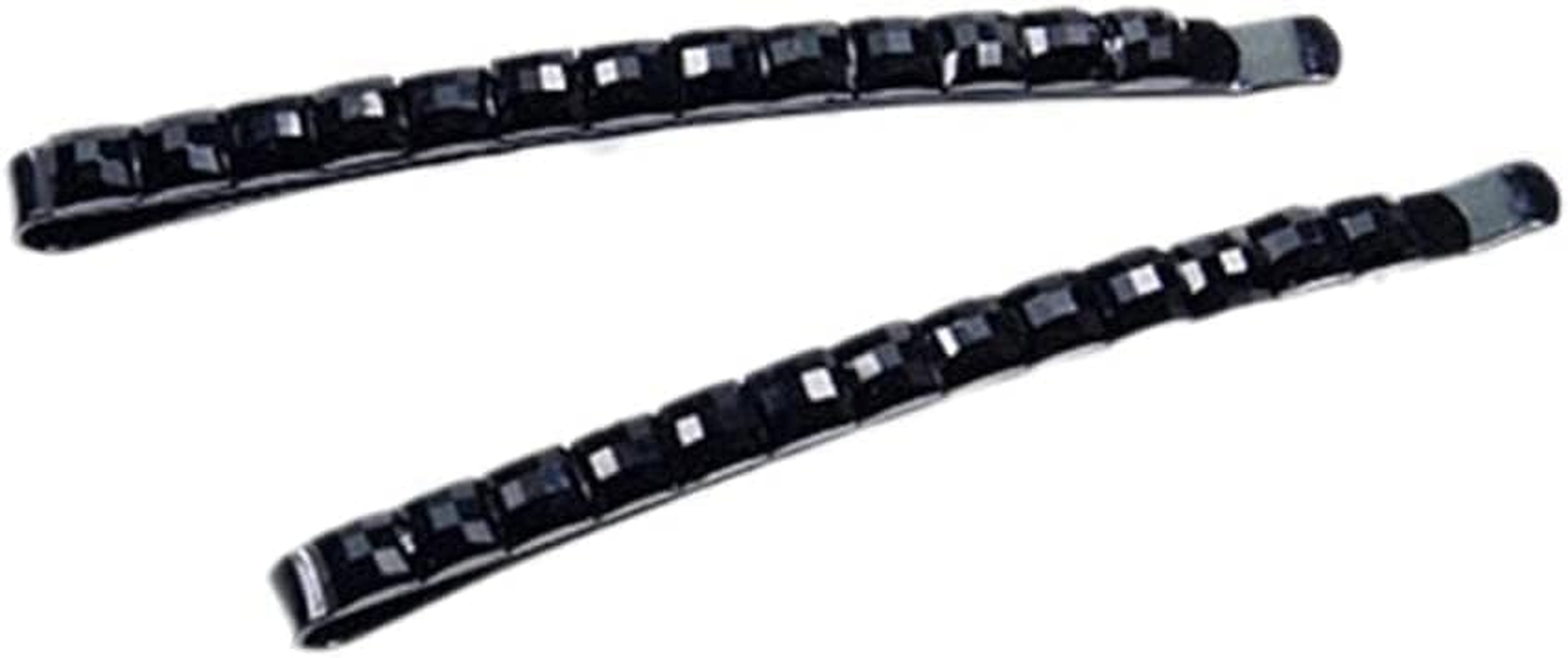 Pack of 2 Diamond Hair Clips, Black Rhinestone Hair Pins for Women, Hair Clips, Hair Care and Styling Glitter Hair Decoration for Women, Metal Hair Clips image number 5