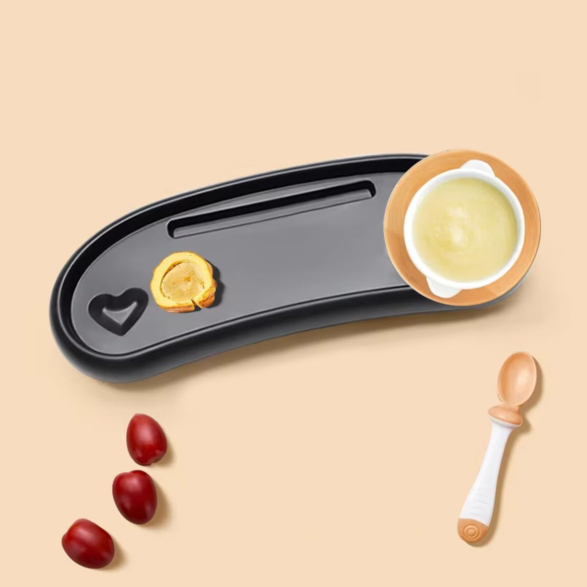 3 in 1 Universal Stroller Snack Tray, Stroller Cup Holder with Phone Holder, Stroller Snack Tray Attachment, Clip on Baby Stroller Accessories for Joggers, Umbrella & Wagons image number 1