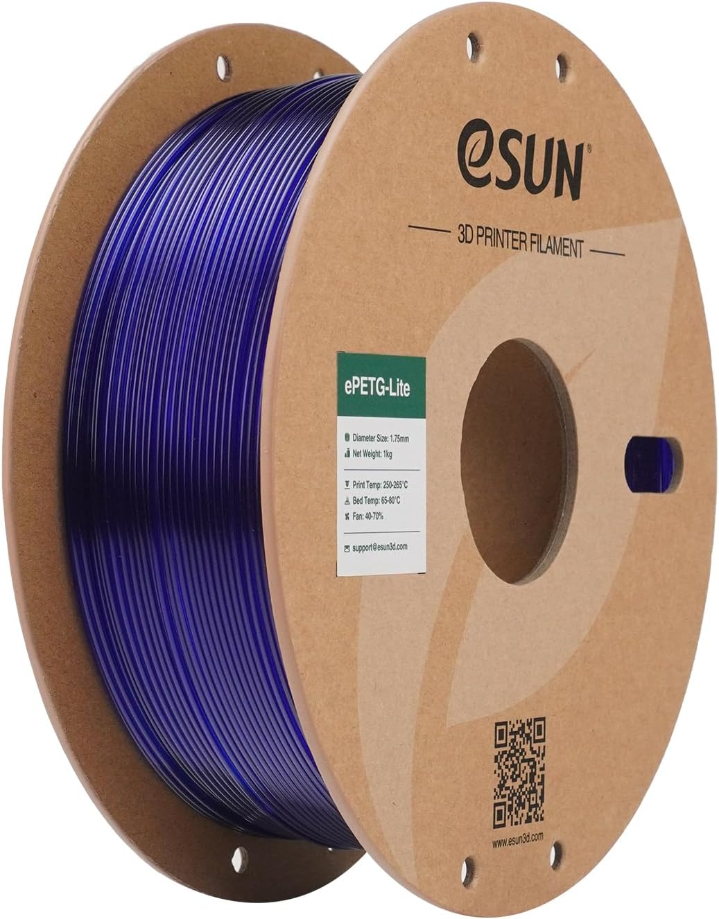 Esun Basic PETG Filament 1.75Mm, 3D Printer Filament PETG, Dimensional Accuracy +/- 0.05Mm, 1KG Spool (2.2 LBS) 3D Printing Filament for 3D Printers,Solid White
