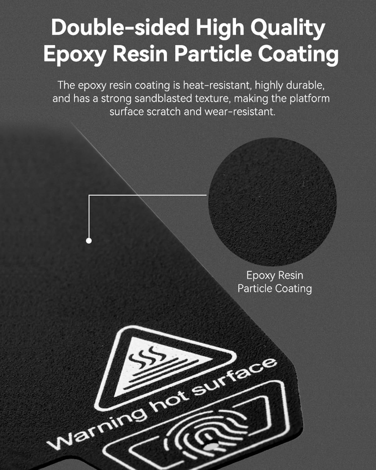 3D Printer Upgraded Epoxy Resin Build Plate for K1 Max/Ender-3 V3 plus (315 * 310Mm without Magnetic Base) image number 2