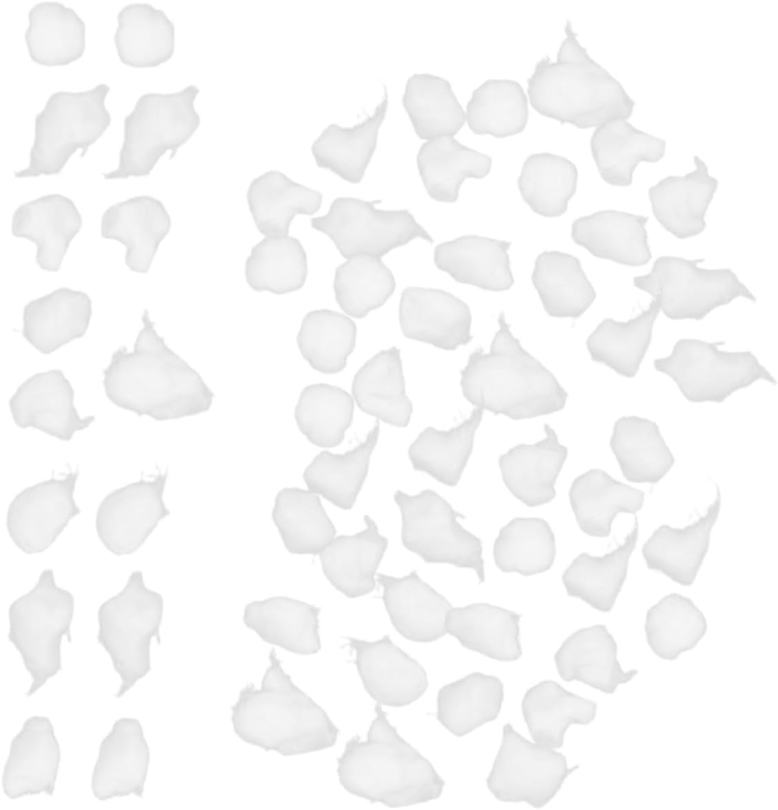 4Packs Nail Gel Cleaning Cotton Balls Absorbent Cotton Pads for Nail Polish Removal Makeup Removal image number 5