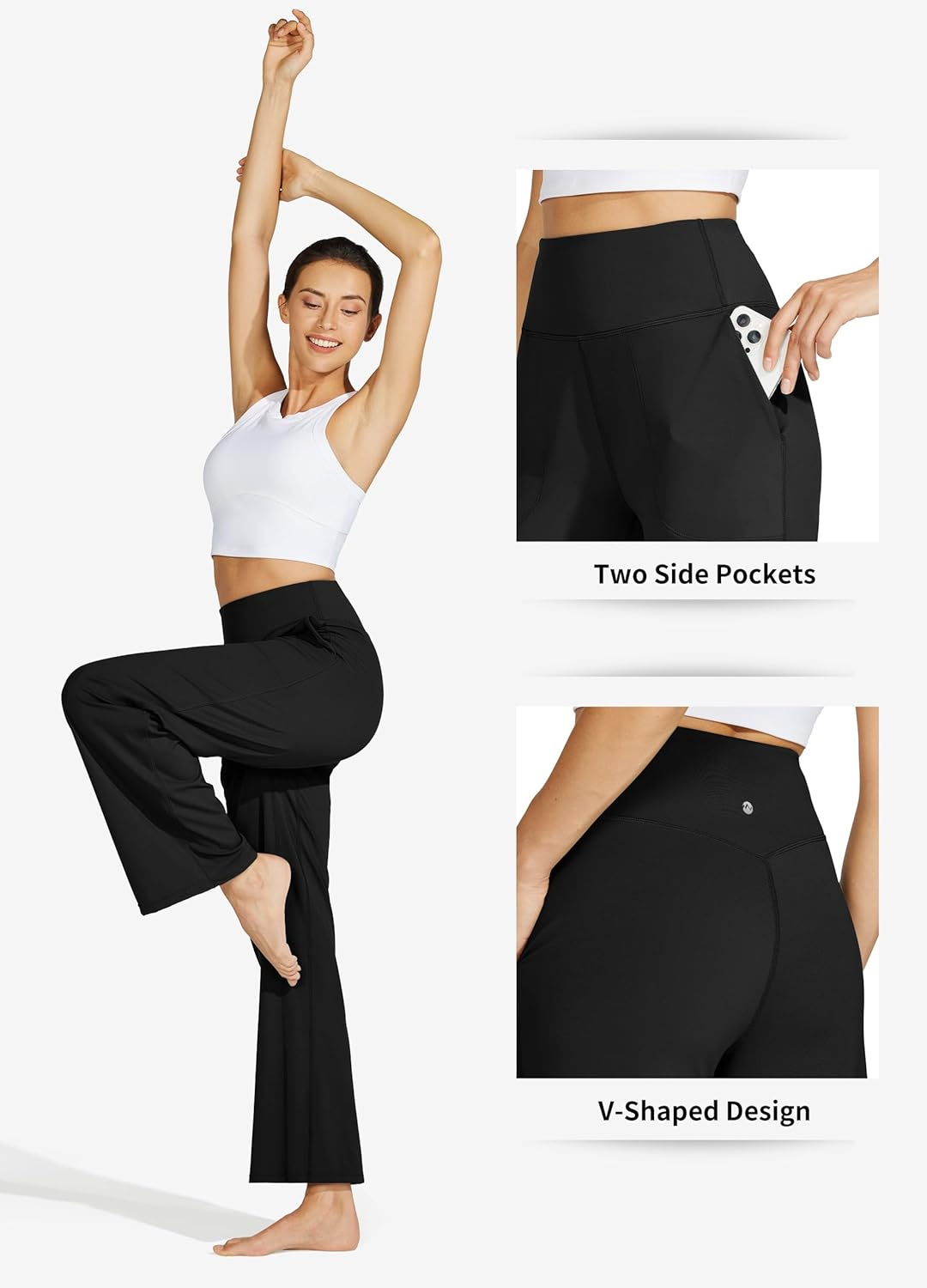 WILLIT Women'S Wide Leg Yoga Pants with Pockets High Waist Comfy Soft Comfy Casual Lounge Pants 28"/30" image number 1