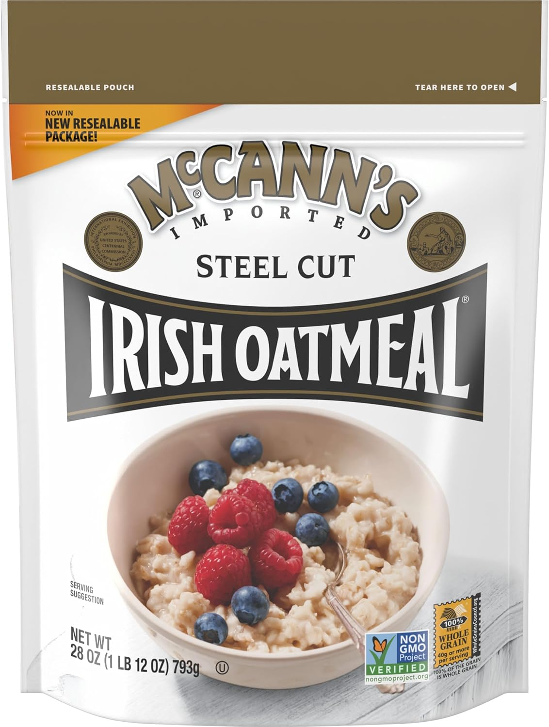 Mccann'S Irish Oatmeal, Traditional Steel Cut Oats, 28 Ounce Bag image number 1