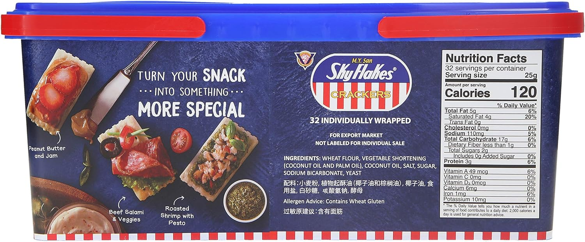 M.Y. San Sky Flakes Crackers 800G image number 3