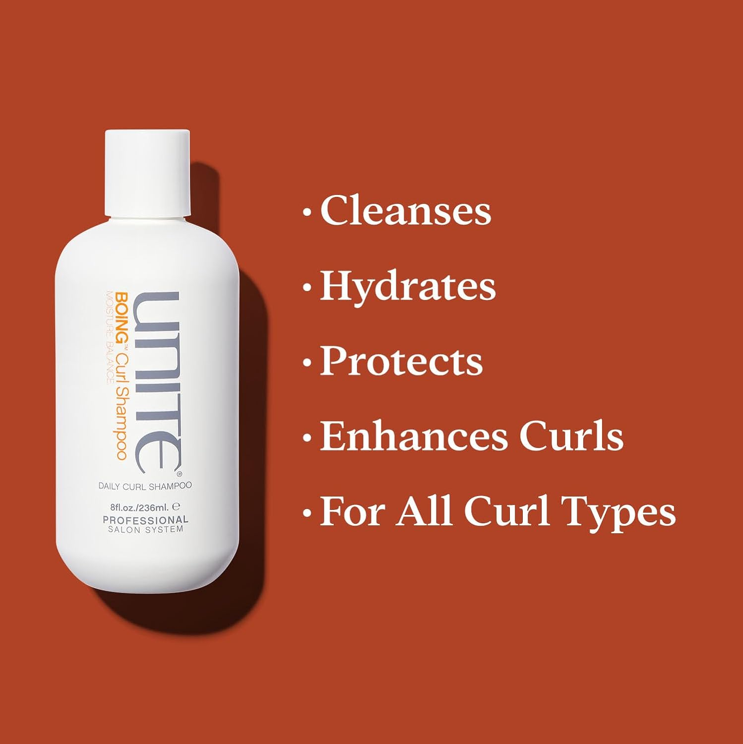 UNITE Hair &ndash; BOING Curl Shampoo &ndash; Enhances Curls, Cleanses, Restores, Strengthens, Protects, 236Ml image number 1