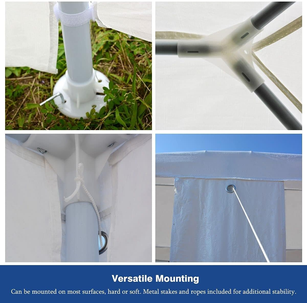 OGL 3X9M Outdoor Gazebo Canopy Camping Party Wedding Tent Garden Waterproof Marquee W/7 Removable Walls image number 1