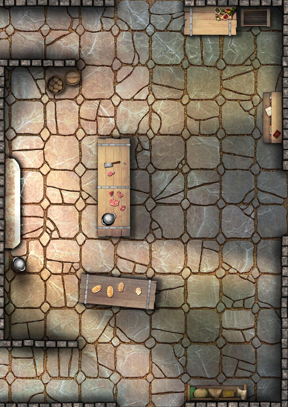 PSI Big Book of Battle Mats Rooms Vaults Chambers Board Game, 230263 image number 3