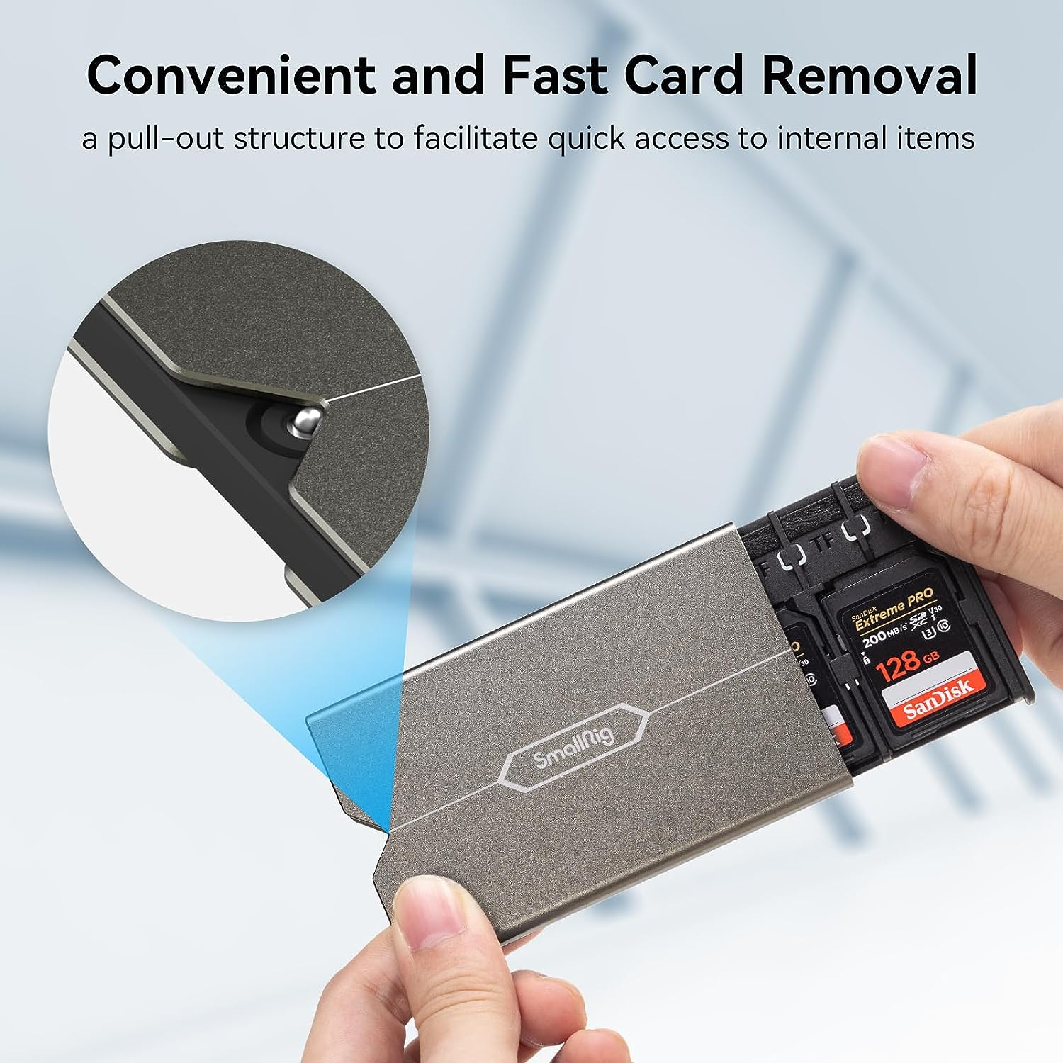 Smallrig Memory Card Case Holder Anti-Shock Anti-Fall and Scratch Suitable for Sd/Micro SD/SIM Cards for Photography Enthusiasts - 2832 image number 1