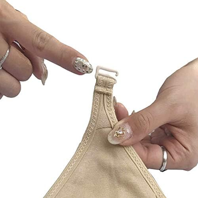 BIMEI 2Pcs Cotton Hook Protect Pocket for Silicone Breast 100% Cotton Protector Sleeve for Breast Cancer (M, Beige &bull;2Pcs Teardrop) image number 2