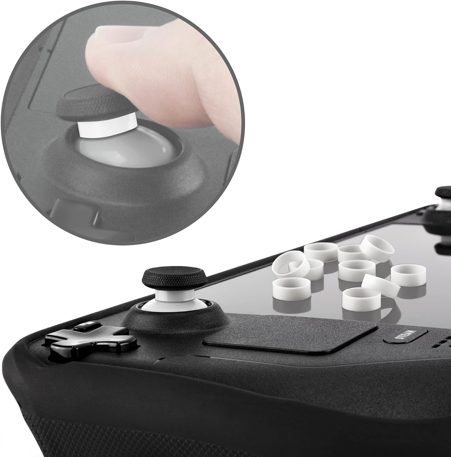 Joystick Protectors, Invisible Protection during Gaming, Silicone, Compatible with Steam Deck/Xbox/Switch Pro Controller/Ps4/Ps5/Rog Ally/8 Bitdo Game Joystick(10 Pcs) image number 6