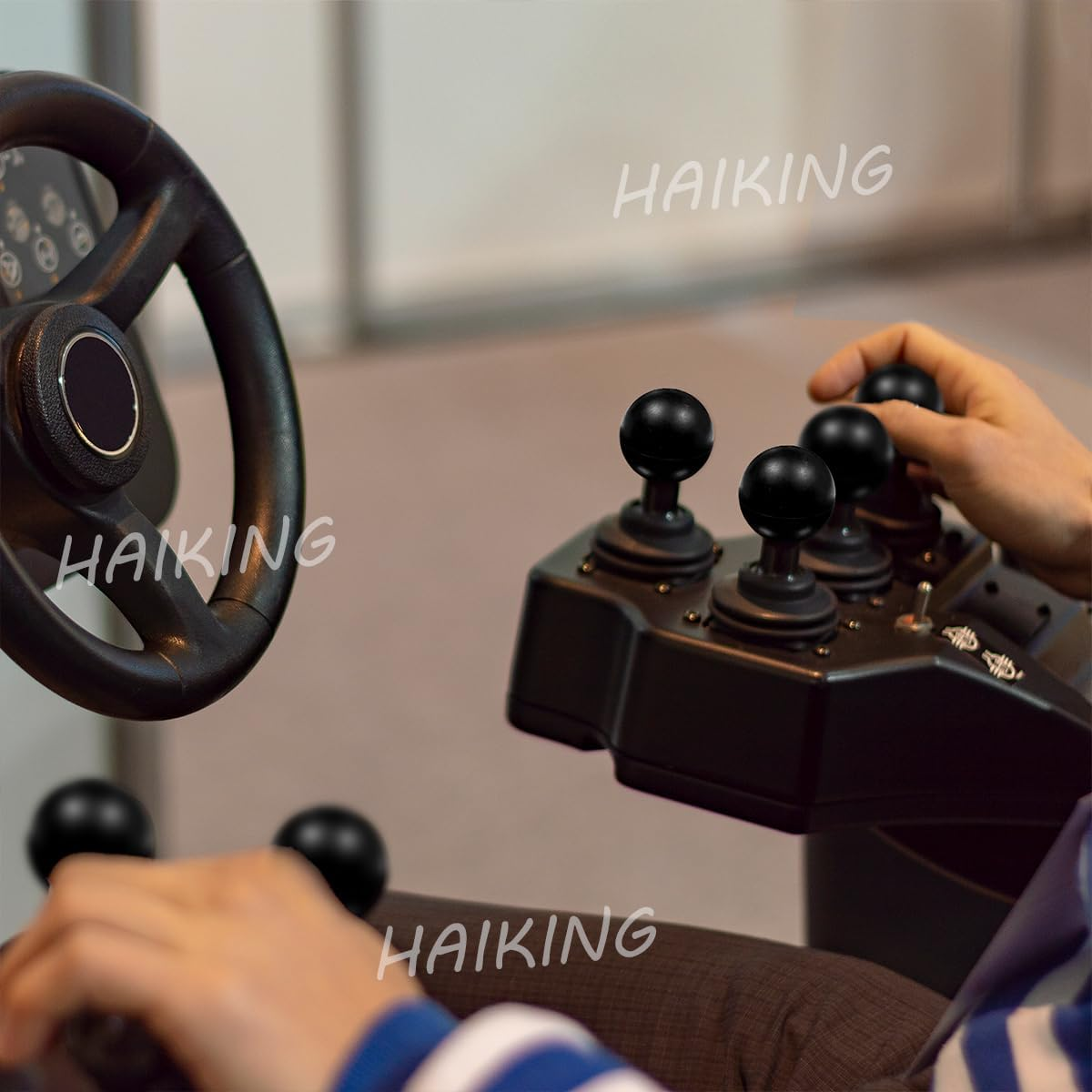 HAIKING Game Handle Replacement, 4 PCS M10 round Ball Handle for Parts Replacement (Red, Black) image number 4