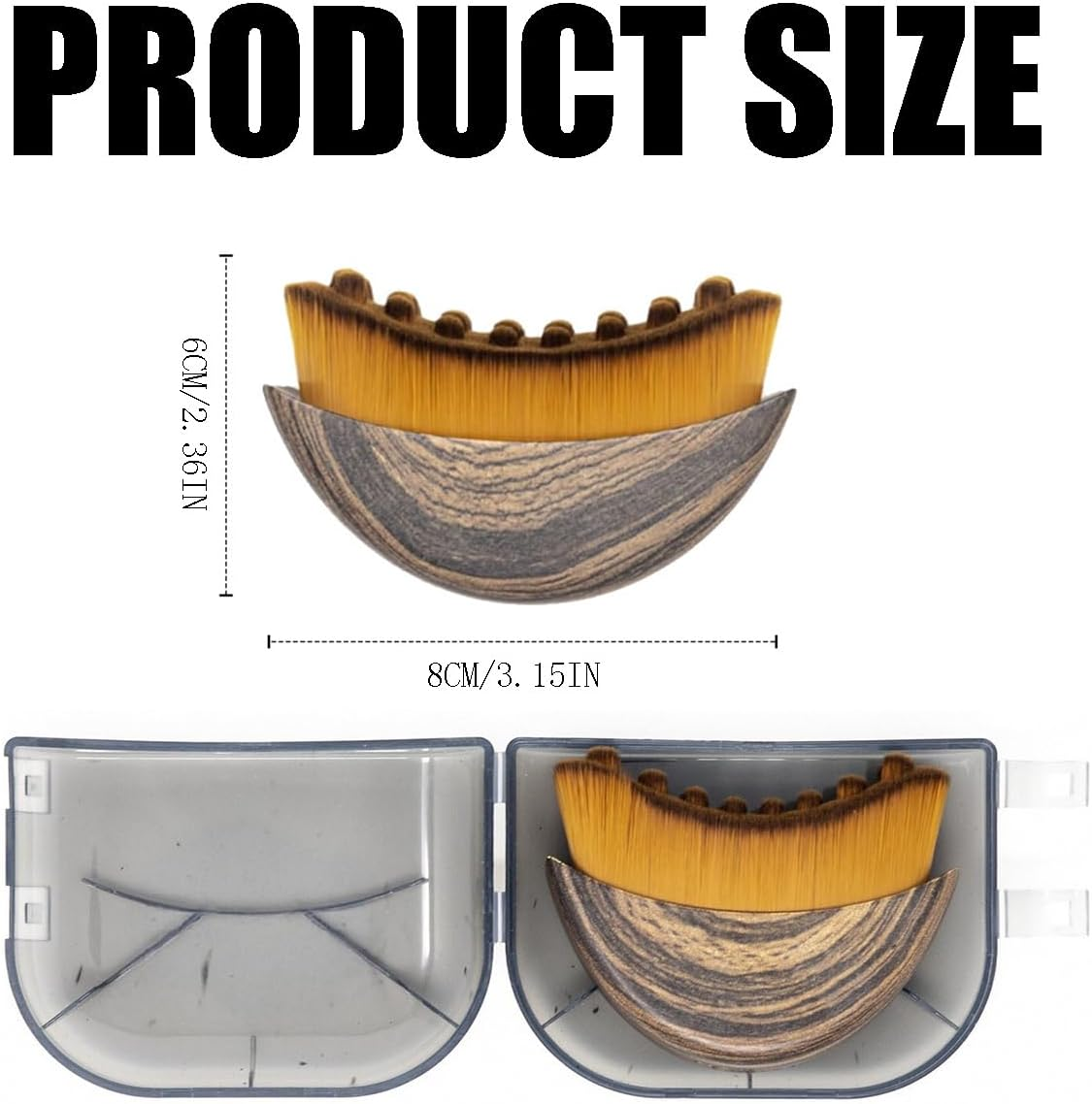 Lymphatic Contour Face Brush, Dry Face Brush, Ultra Soft Dry Brush, Face Massager, Lymphatic Drainage Face Brush, Portable Face Lymphatic Brush for Jaw Contouring image number 6