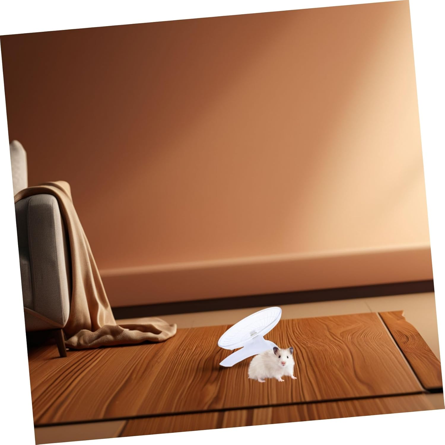 Totority Silent Pet Exercise Wheel for Dwarf Hamsters Chinchillas Rabbits and Small Animals Hamster Chinchilla Wheel image number 2