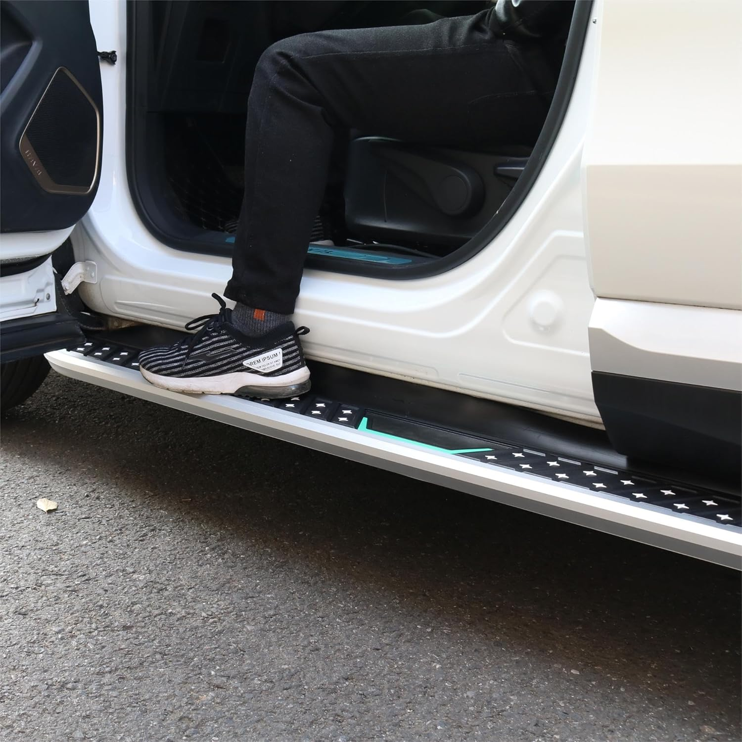 2Pcs Running Boards Fits for Ssangyong Musso 2019 2020 2021 2022 2023 2024 Side Steps Nerf Bar(With Brackets) image number 6