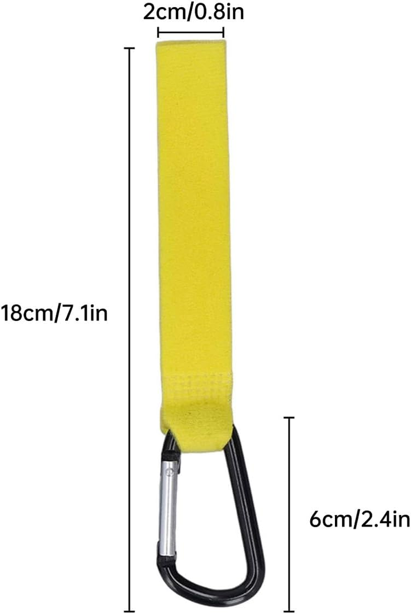 2 PCS Durable Baby Stroller Hooks with Velcro Straps | Multi-Color Carriage Accessories for Storage and Anti-Lost Function image number 3