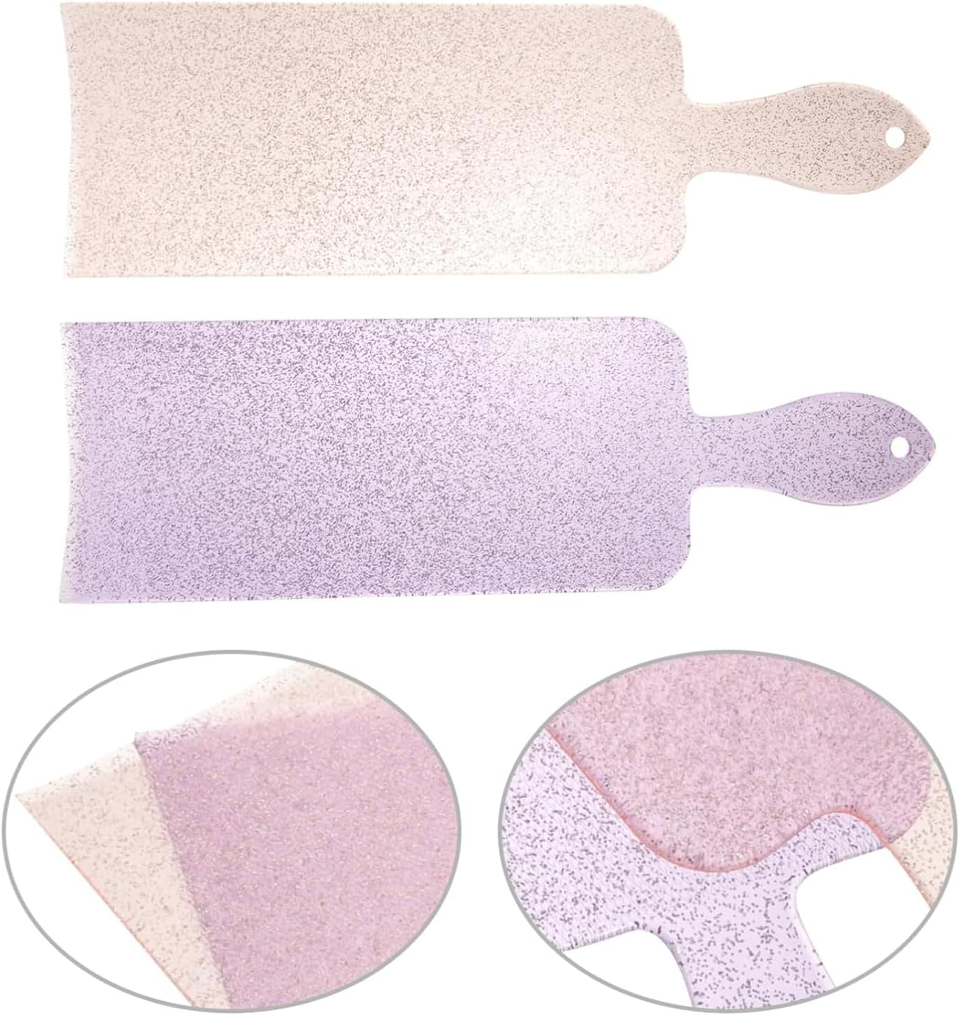 Yeanifeana 2 Pack Professional Hair Highlighting Boards with Non-Slip Grip, Vibrant Color-Coded Salon Foil Paddles for Precise At-Home Hair Coloring & Bleaching Application image number 4