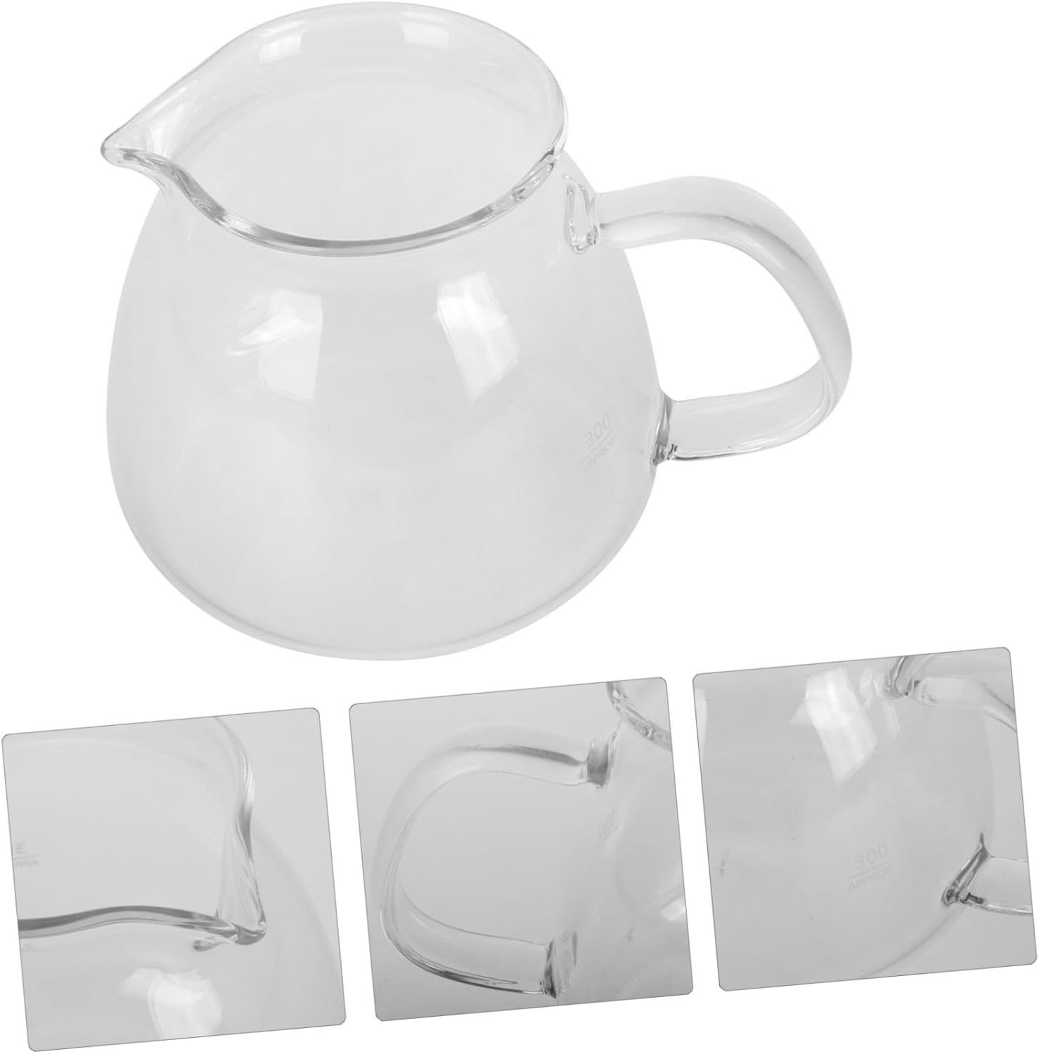 TEHAUX Glass Coffee Pot Manual Pour Pot Glass Serving Pitcher for Tea Serving Coffee Decanter Small Server for Home Use image number 5