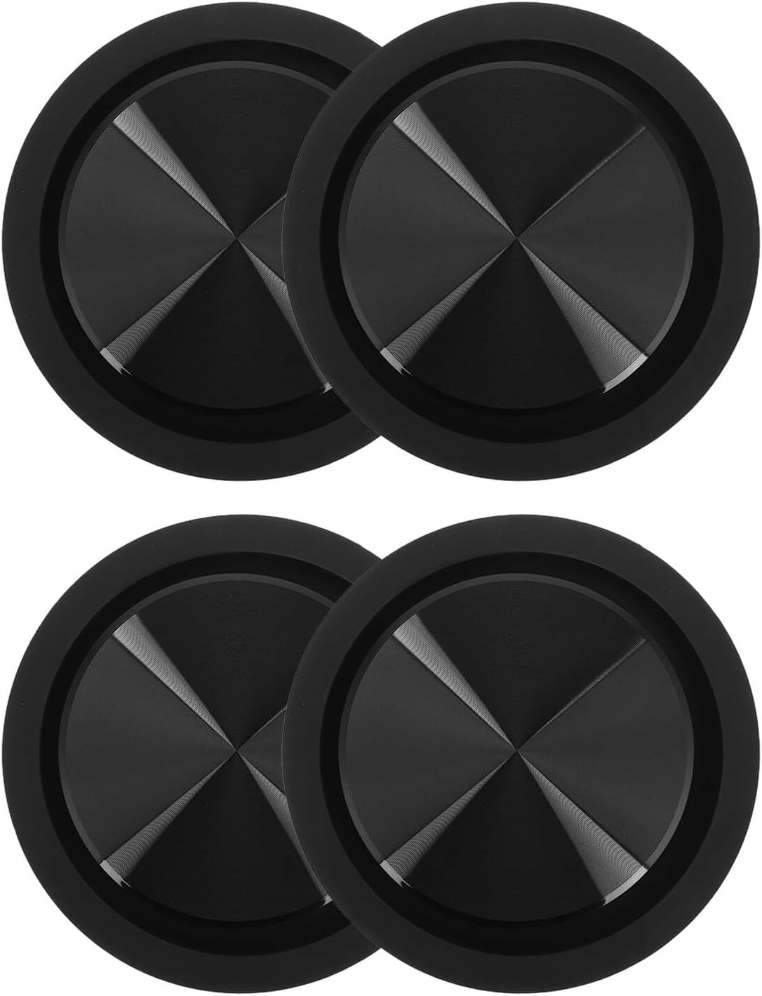 UKCOCO 4Pcs Passive Bass Radiator Diaphragm Plates 65&deg; Rubber Vibration Membrane for Car Speaker Subwoofer Audio Repair, Automotive Bass Speaker Passive Radiator Kit