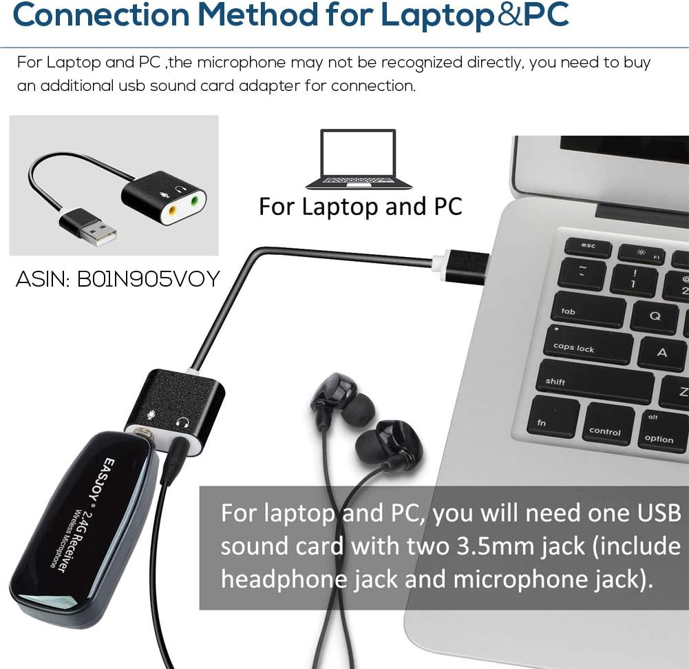 2.4G Wireless Microphone Headset Mic for Voice Amplifierspeaker Karaoke Computer Teaching Meetingyoga Singing image number 5