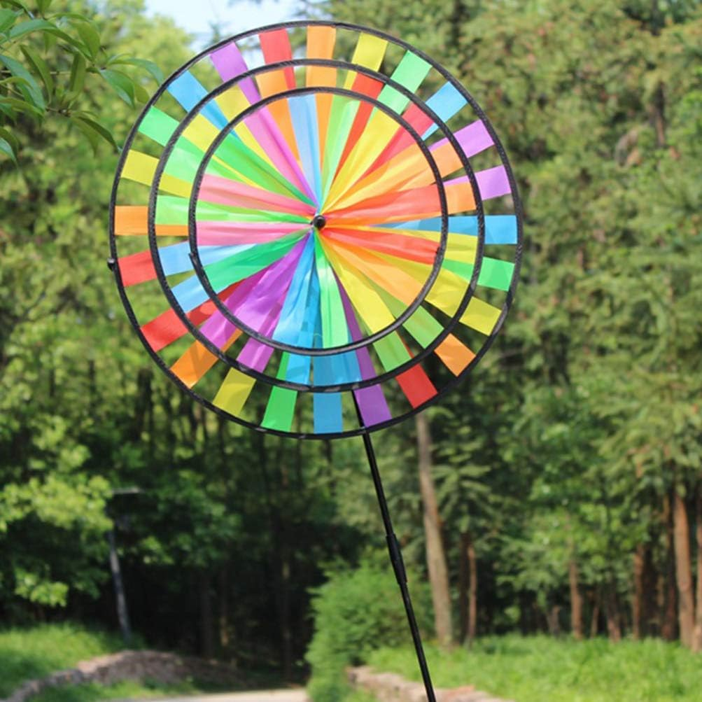 Jojofuny 1Pc Cloth Wind Spinner Christmas Toys Sunflowers Decor Outdoor Decoration Wind Spinners Outdoor Children Toys Cloth Pinwheel Outdoor Sunflower Decor South Korea Windmill to Rotate image number 4