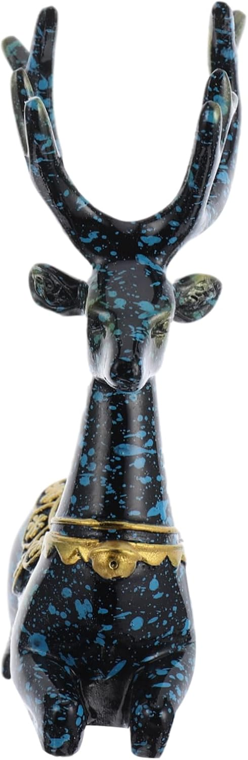 Elegant Deer Figurine Car Ornament Resin Car Decoration Auto Interior Accessory