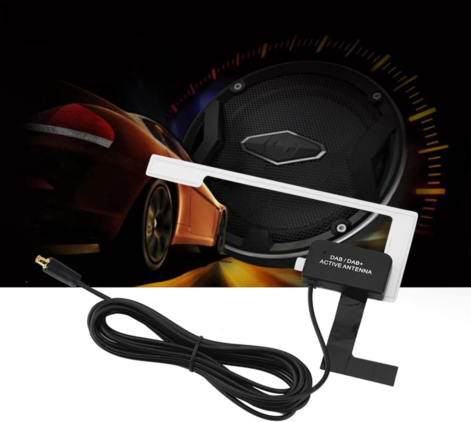 DAB and Radio Receiver Antenna, Car Digital Radio Receiver Car Radio Aerial with MCX Male Port Portable Car Radio Antenna Receiver for Dab USB ﻿ image number 5