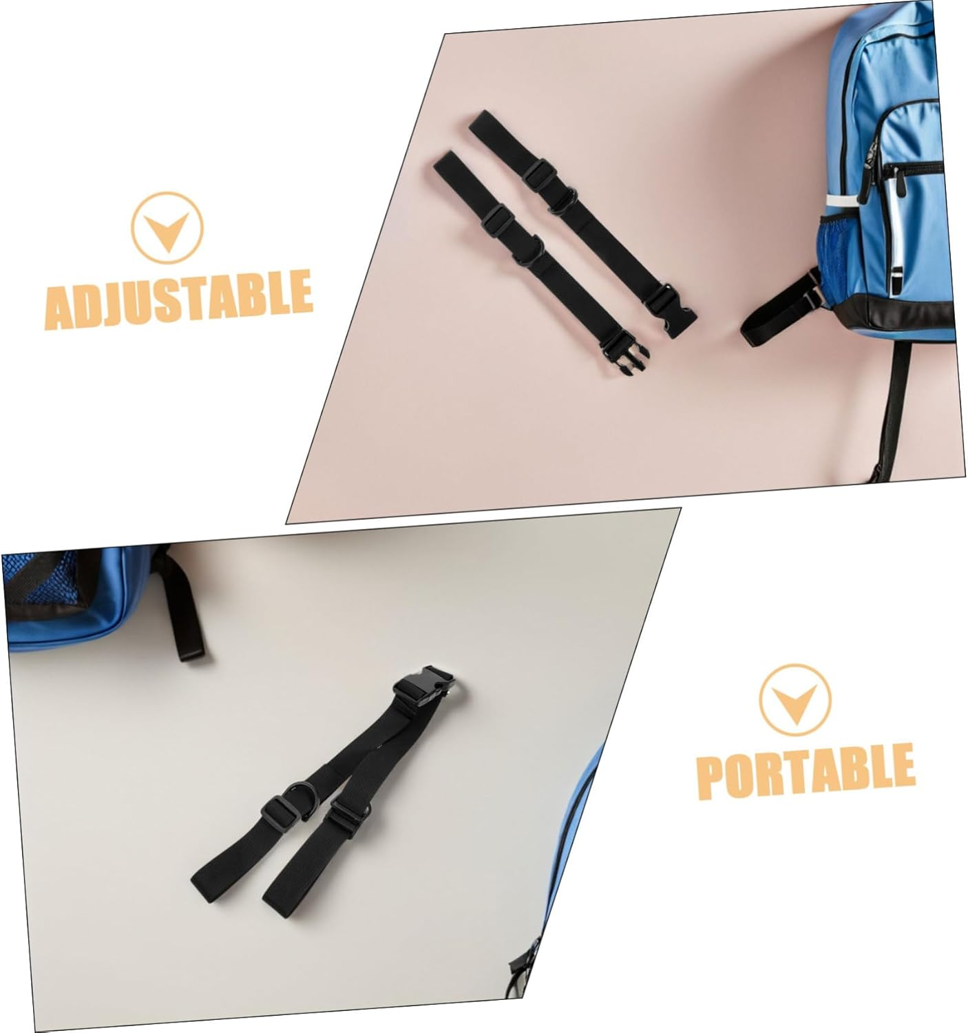 NULYLU 5Pcs Multi-Functional Goods Binding Straps with Quick Release Buckles Adjustable Luggage Connector Ropes for Securing Suitcases Yoga Mats and Outdoor Gear Lightweight and Compact image number 1