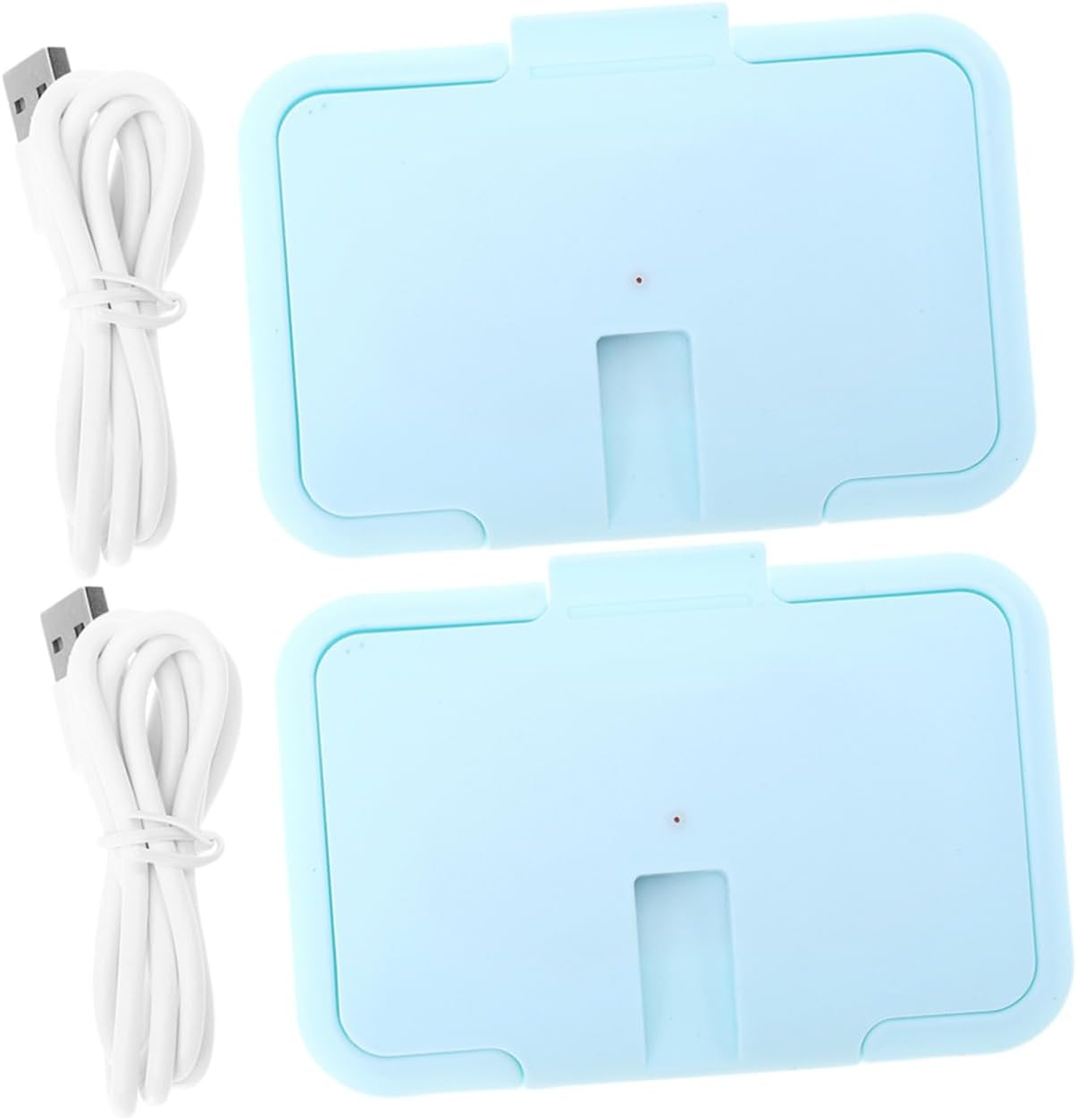 2Pcs Wipes Warmer Portable Travel Wet Tissue Heater Warmer Newborn Items Wet Wipe Heater Fan Shower Tissue image number 2