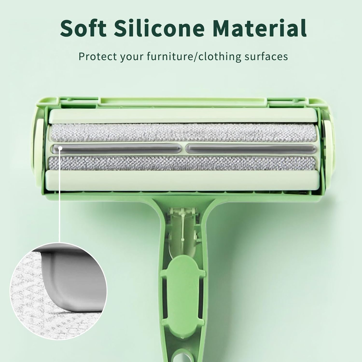 Pet Hair Remover Roller, Self-Cleaning Lint Roller - Dog & Cat Fur Remover for Sofa, Bed, Carpet, Furniture, Car Seat and More image number 5