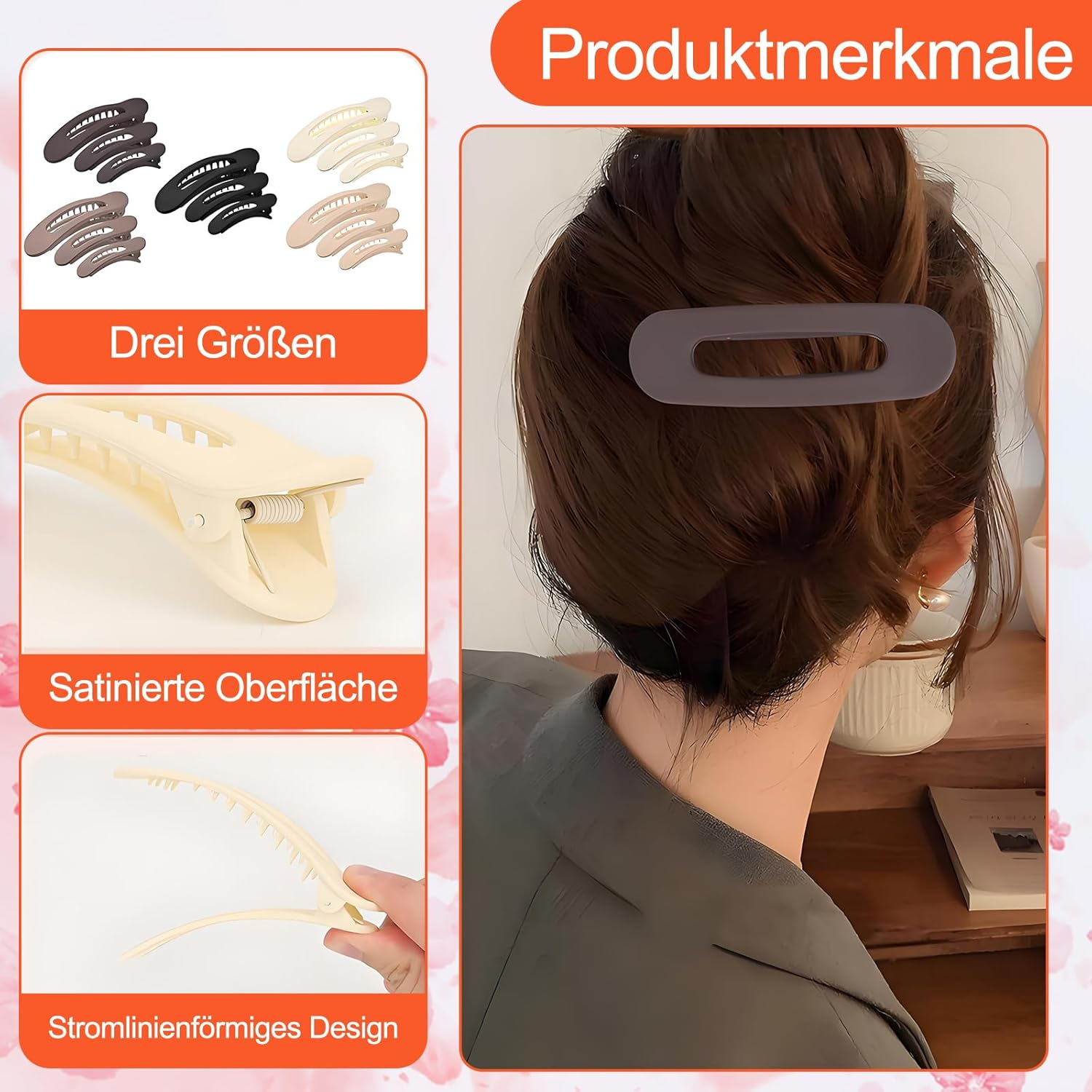 Bamyli Women'S Hair Clips - Pack of 15 Flat Hair Clips & Duckbill Hair Clip, Non-Slip for Everyday Sports, Thick and Thin Hair image number 3