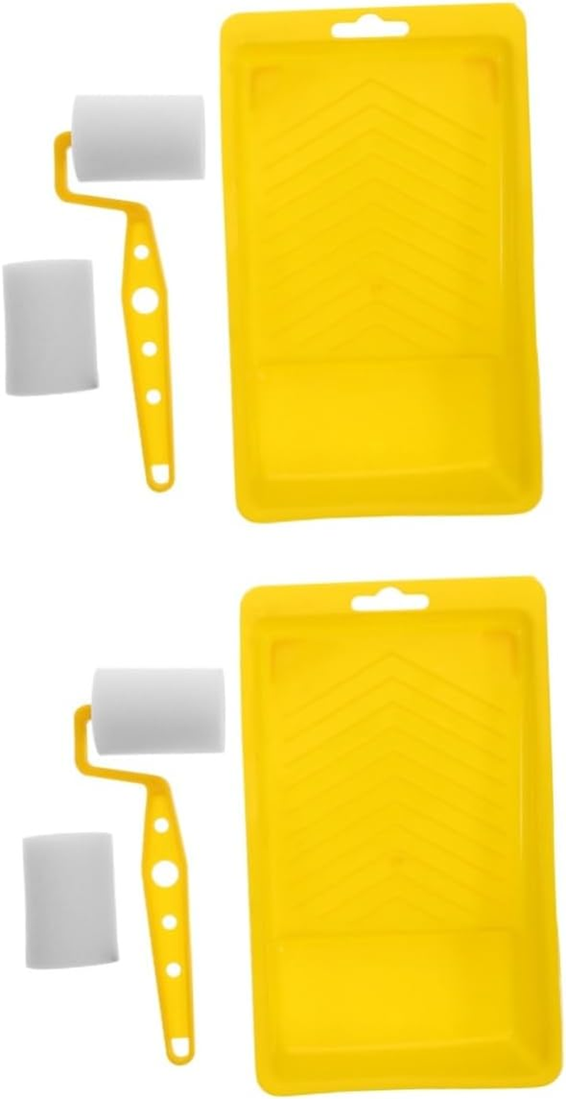 Abaodam 2Sets Paint Rollers DIY Wall Painting Supplies Oil Paint Rollers for Home Decor image number 2