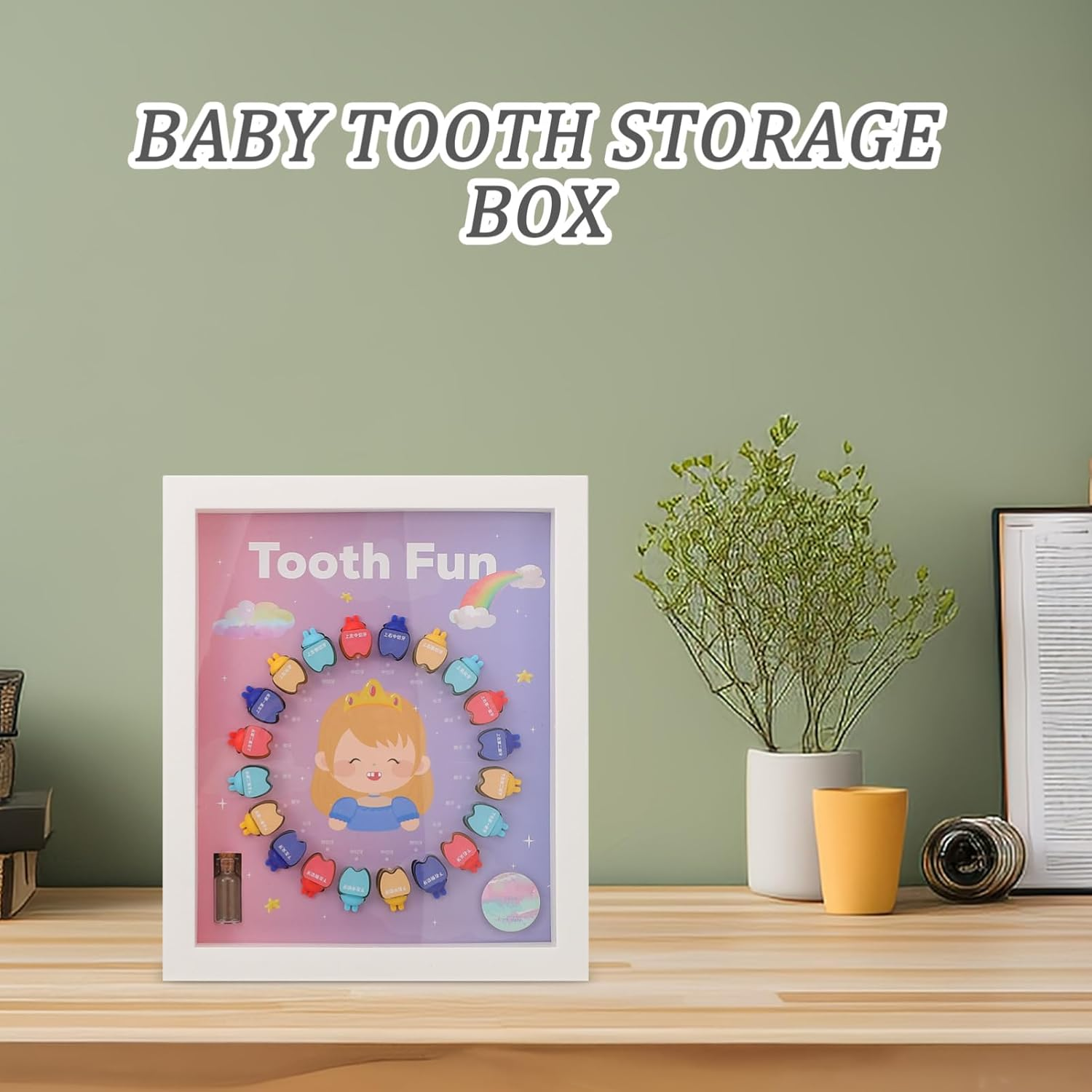 Toyvian 1Set Tooth Keepsake Box Organizer of Boy Girl Tooth Container Generous Storage Portable Design for Boys and Girls image number 2