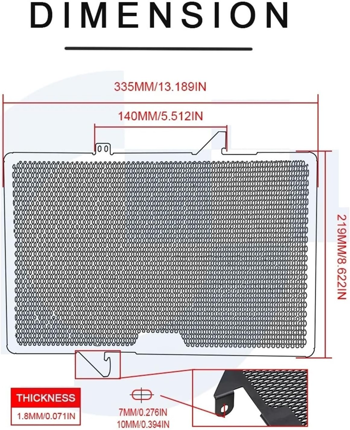 CNC Radiator Grille Guard Cover Protection Motorcycle Accessories Compatible with CB650R CBR650R CB650F CBR650F CBR CB 650 R 2014-2024 - Black image number 3