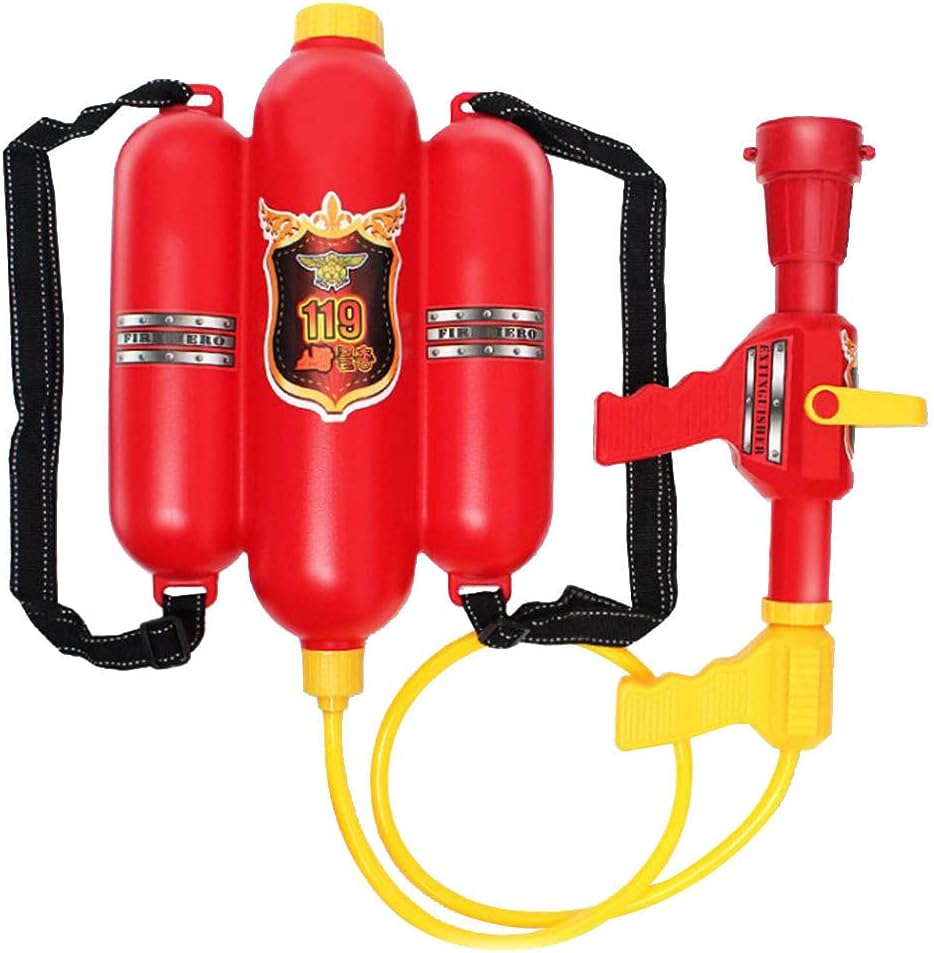 Fireman Backpack Water and Toy - Water Beach Toy and Outdoor Sports Pretend Play Fireman Toy image number 5