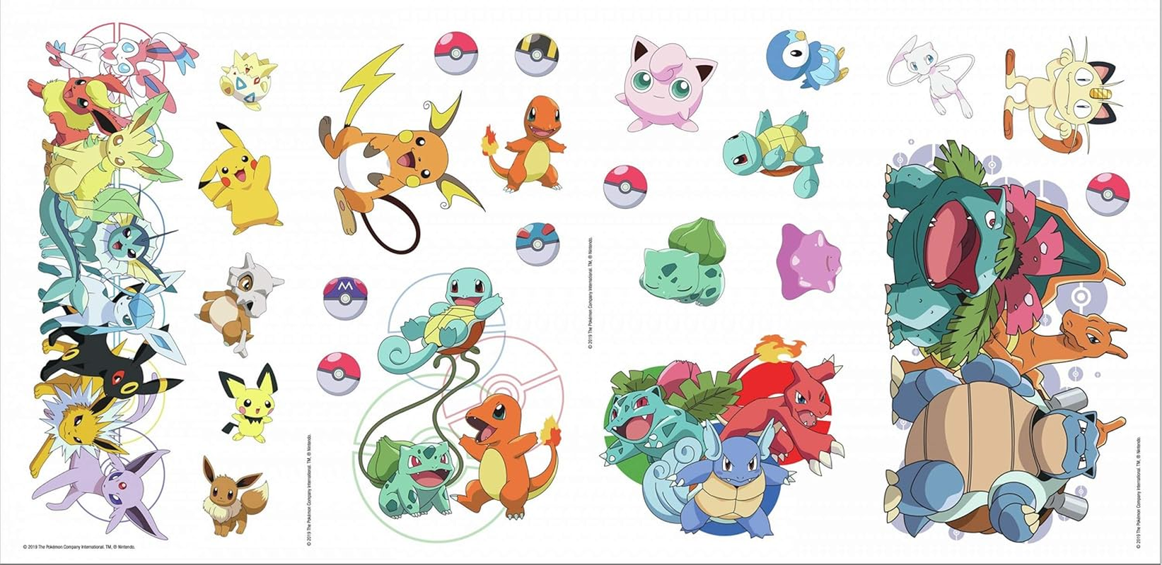 Roommates RMK4150SCS Pokemon Favorite Character Peel and Stick Wall Decals image number 3